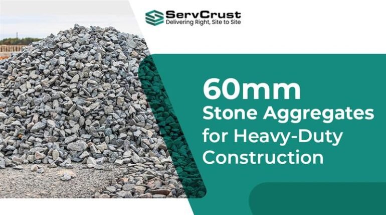 60mm crushed stone aggregates